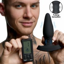 THUNDERPLUGS 25X Pulsing and Vibrating Silicone Plug with Remote