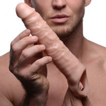 3 Inches Extender Sleeve Beige Penis Extension
