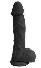 Curve Novelties Mister Right 7 Inch Dong With Balls Midnight