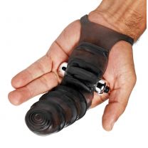 Bang Bang G-Spot Vibrating Black Finger Glove