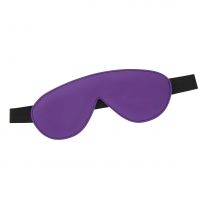 Padded Leather Purple and Black Blindfold