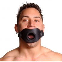 Strict Leather Feeder Locking Open Mouth Gag Free Shipping