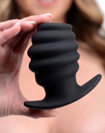 Hive Ass Tunnel Silicone Ribbed Hollow Anal Plug Large