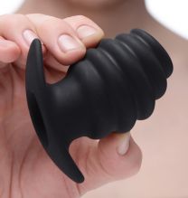 Hive Ass Tunnel Silicone Ribbed Hollow Anal Plug Medium