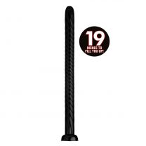 19 Inches Hosed Anal Snake Black