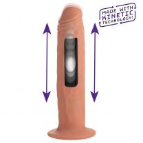 Kinetic Thumping 7X Remote Control Dildo Beige Large