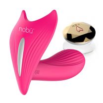 Nobu Tang Wireless Vibe with Clitoral Stimulator Pink