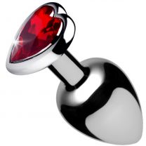 Booty Sparks Red Heart Gem Anal Plug Large