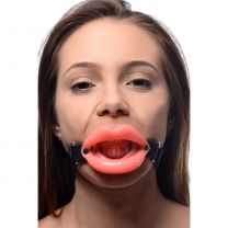 Master Series Adjustable Sissy Mouth Gag, Pink And Black